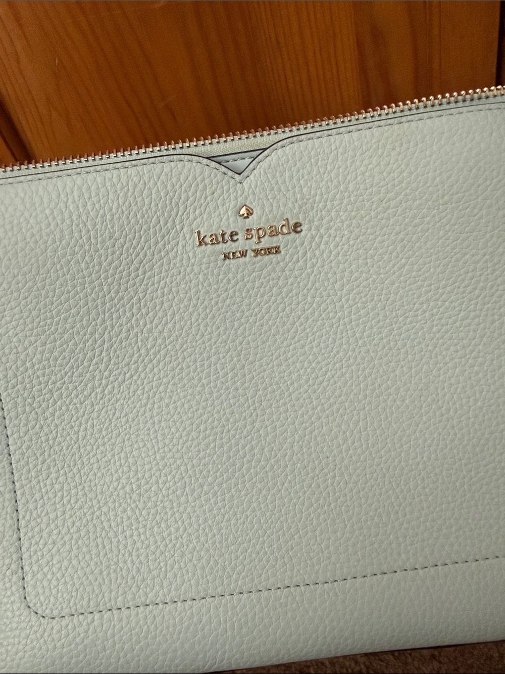NWOT Kate Spade Harlow Large Top Zip Crossbody Bag - Frosty Sky (C408) - Picture 3 of 5